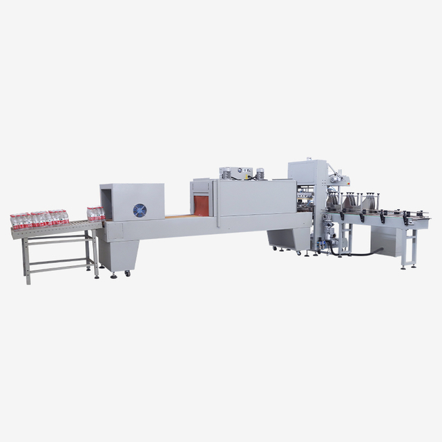 Panas PE Otomatis PE Film Shrink Wrapping Wrap Saling Sealing Machine Kemasan Kemasan untuk Botol Air BSF-6030XI+BS-6040L 