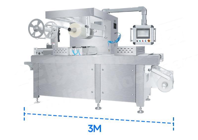 Mesin pengemas thermoforming yang ringkas