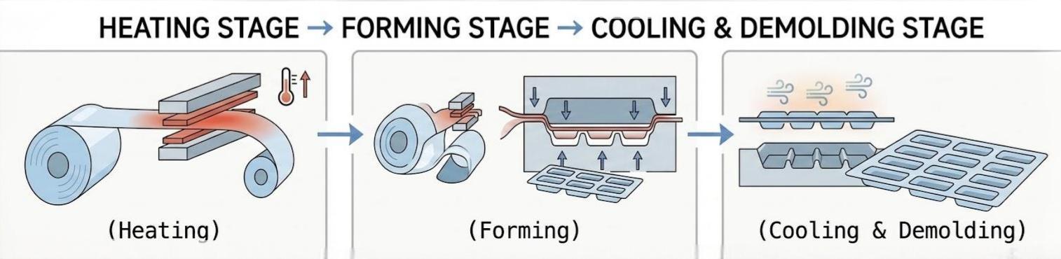 proses pengemasan thermoforming