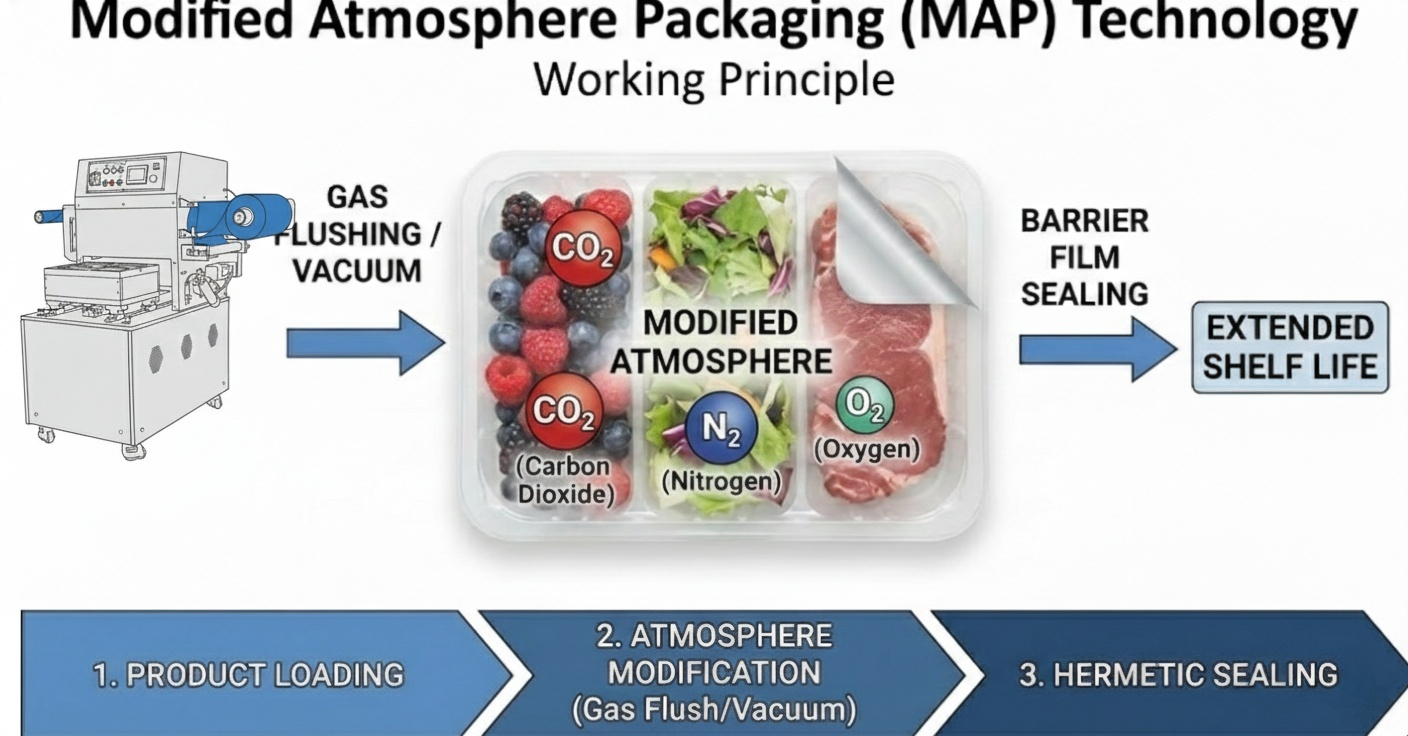 Mesin Pengemas Suasana yang Dimodifikasi