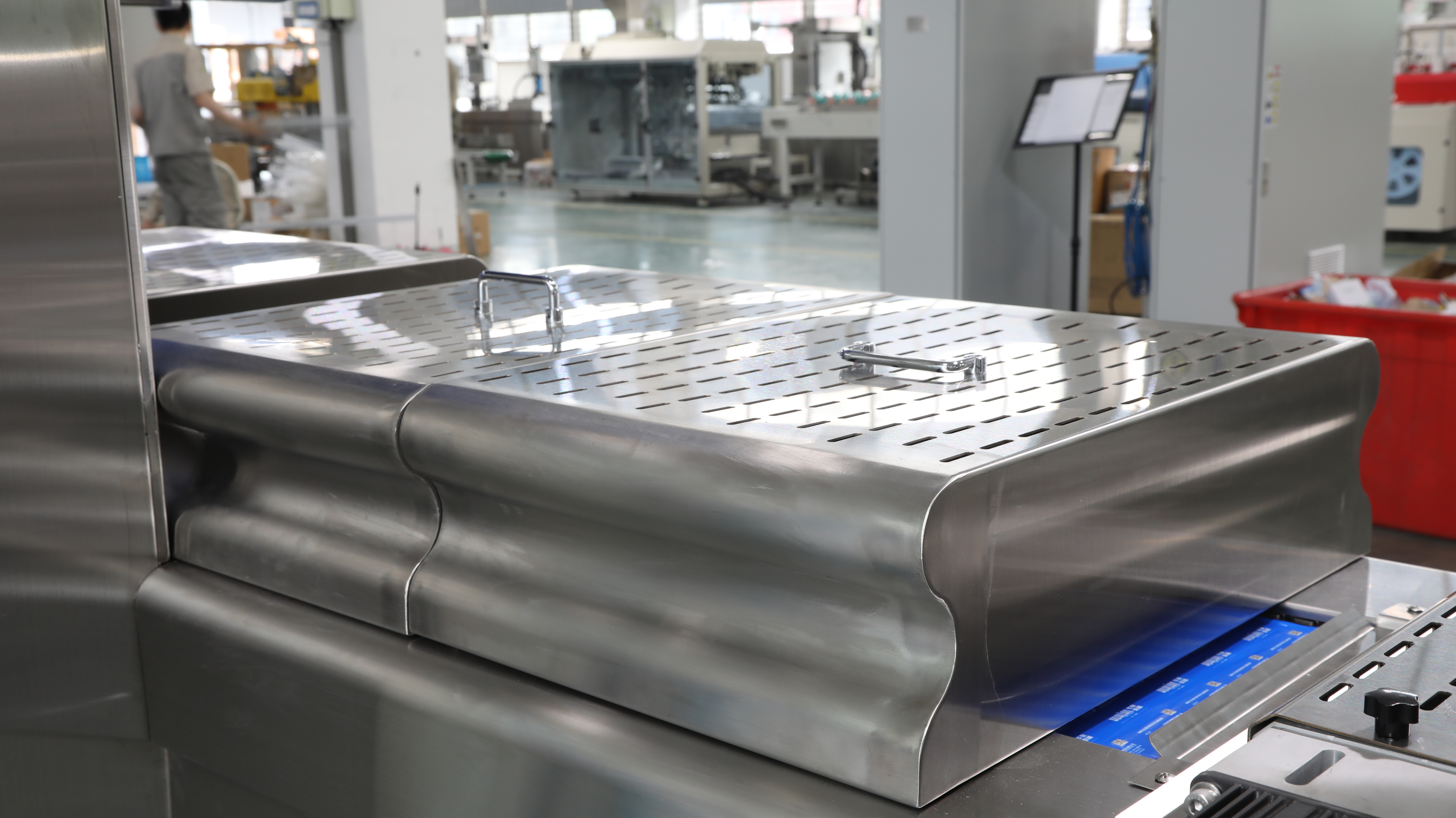 Tampilan parsial mesin pengemasan thermoforming 