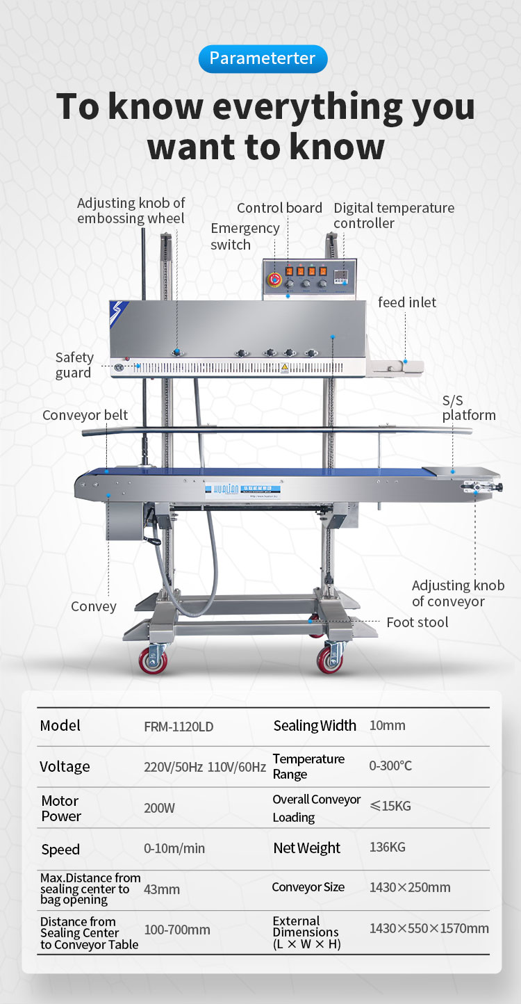 Mesin penyegel tas Hualian