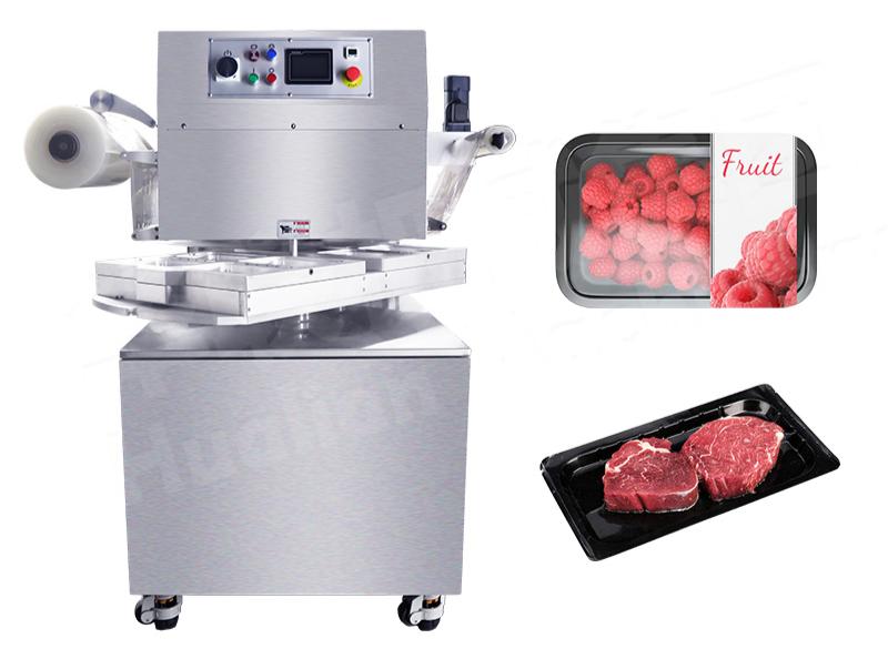 Mesin pengemas vakum baki untuk makanan 