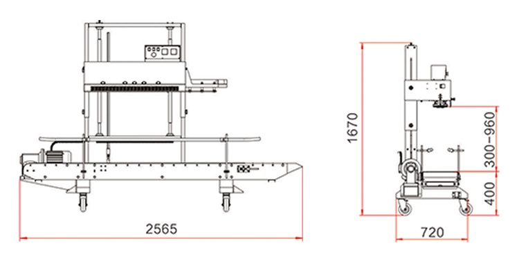 FR-1370AL-L ukuran mesin penyegel Hualian Band