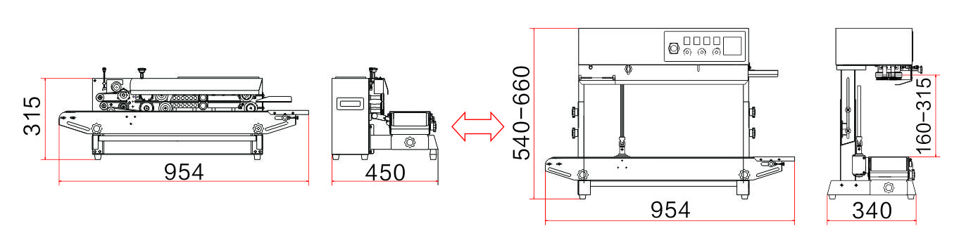 gambar ukuran mesin penyegel
