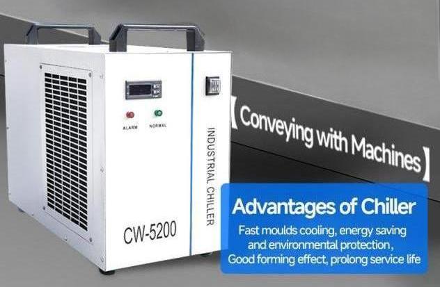 mesin pengemasan termoforming dengan chiller