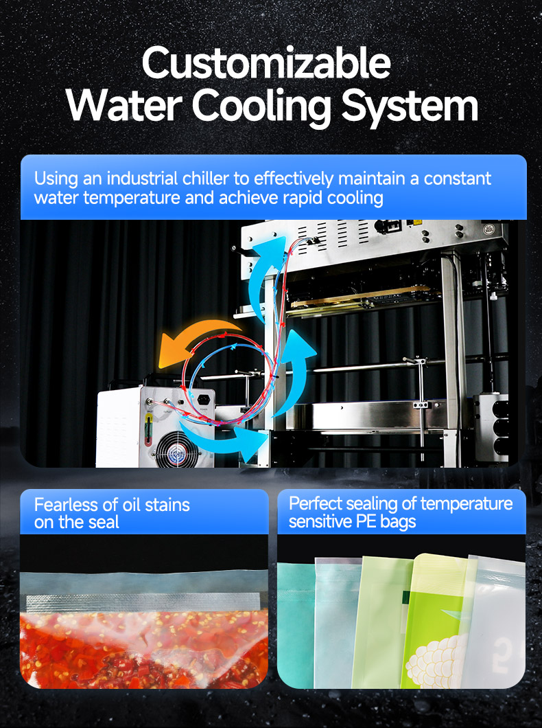 band sealer dengan sistem pendingin air