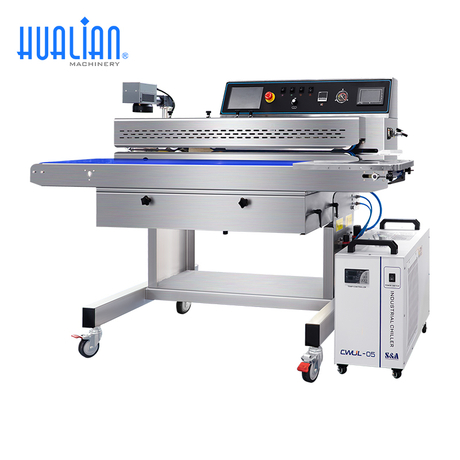 Hualian Penyedot Udara & Pembilasan Gas Penyegel Pita Berkelanjutan dengan Penandaan Laser UV CO2 FRJ-1120WH 